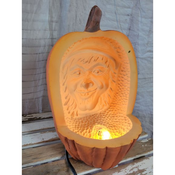 Witch pumpkin light up unique AS IS Halloween Thanksgiving home decor - Picture 3 of 10